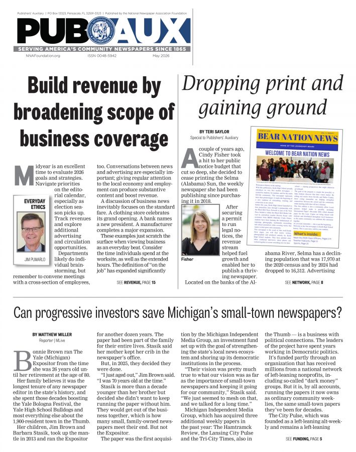 Current issue of Publishers' Auxiliary