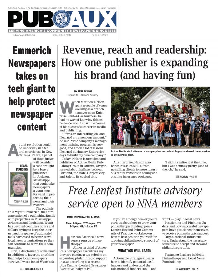 Current issue of Publishers' Auxiliary