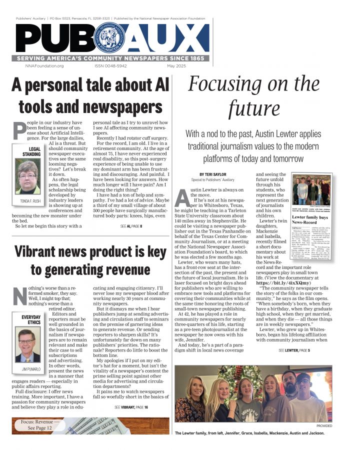 Current issue of Publishers' Auxiliary