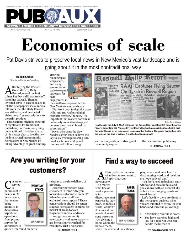Current issue of Publishers' Auxiliary