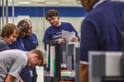 Heidelberg Apprentices training at its Print Media Center outside of Atlanta, Georgia