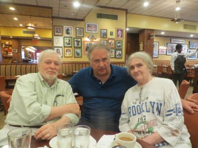 Before starting the Red Hook Star-Revue, George Fiala was general manager of the Phoenix Newspaper in Brooklyn. He s posing here with Mike and Dnynia Armstrong, who published the Phoenix in the ‘70s and ‘80s. “I worked with them for 10 years, and they both died from the Coronavirus during the pandemic, unfortunately,” FiaIa says. “I learned a lot from them, as did all their staff.” (Provided)