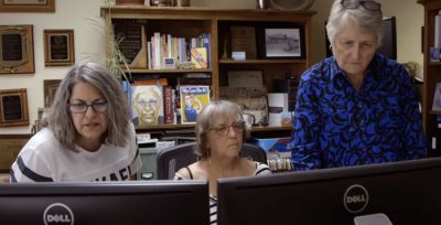 Left to right: Members of The Canadian Record team are Mary Smithee, business manager, Laurie Ezzell Brown, editor and publisher, and Cathy Ricketts, news editor.