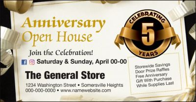 Of course, any business can celebrate an anniversary, even if it’s for one year in operation. An anniversary just means more when it’s an impressive number.

Your advertiser could throw a party to celebrate the anniversary of when they opened their doors. They could invite customers to drop by for a slice of birthday cake or have a sale featuring “throwback prices” on selected products.