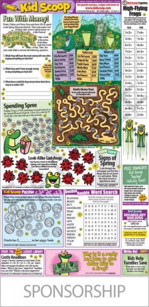 These fun frogs also connect children to the real world of shopping for groceries and clothing. Children will even use headlines in your newspaper to practice addition skills! These fun frogs also connect children to the real world of shopping for groceries and clothing. Children will even use headlines in your newspaper to practice addition skills!