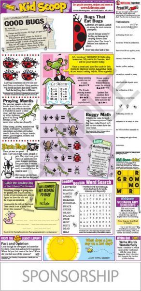 Some bugs are healthy for your garden. But errors or “bugs” in spelling words are pests and need “catching.” With this Kid Scoop page, young gardeners learn about the role of bugs in the cultivation of plants. They’ll use bug “code” in reading, creativity in writing, and calculating with “bug math.” Some bugs are healthy for your garden. But errors or “bugs” in spelling words are pests and need “catching.” With this Kid Scoop page, young gardeners learn about the role of bugs in the cultivation of plants. They’ll use bug “code” in reading, creativity in writing, and calculating with “bug math.”