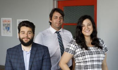 Former 22nd Media editors from L to R: Martin Carlino, Joe Coughlin and Megan Bernard are starting a new nonprofit news site this fall. (Rife Ponce Photography) Former 22nd Media editors from L to R: Martin Carlino, Joe Coughlin and Megan Bernard are starting a new nonprofit news site this fall. (Rife Ponce Photography)